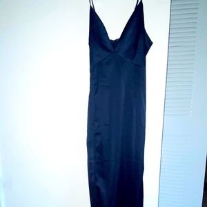 Navy blue maxi dress from Nasty Gal